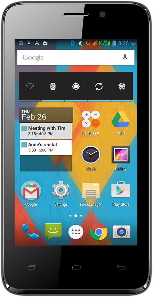 Unnecto Quattro X Smartphone - Unlocked (Black)