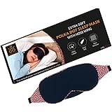 Cotton Sleep Mask for Sleeping - Premium, Soft, Comfortable Night Eye Mask | Blindfold for Travelling | 100% Blackout Mask w
