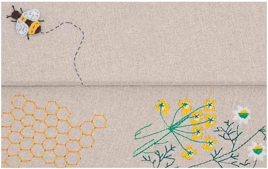 Hobby Gift Novelty Sewing Craft Hobby Storage Box, Embroidered, Bee Hive, Large - Image 3