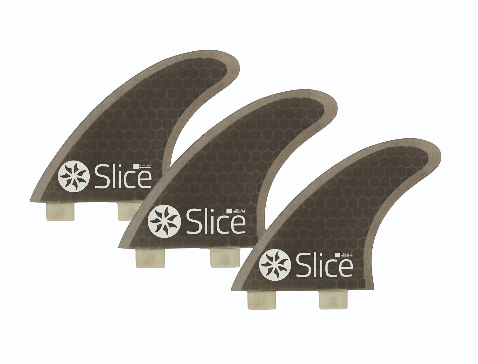 Northcore Slice Ultralight Hex Core S7 FCS Compatible Surfboard Fins - Black - Hex core for incredible strength with minimal weight