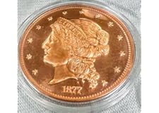 1 oz 999 Pure Copper William Barber's 1877 $50 Half Union Pattern Round Challenge Coin with COA