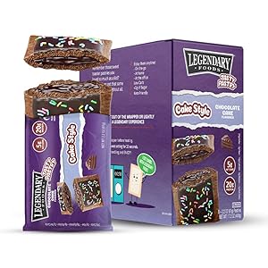 Legendary Foods New Cake Style Tasty Pastry | Low Carb | High Protein | Keto Friendly | No Sugar Added | Protein Snacks | On-The-Go Breakfast | Keto Food - Chocolate Cake (8pk)