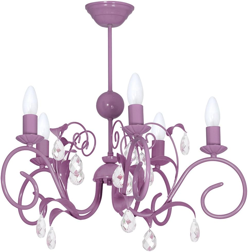 LIWIA LAVENDEL 5 Hanging lamp Ceiling lamp Ceiling lamp Chandelier