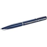 Swarovski Crystal Shimmer Glide ballpoint pen, Blue, Blue lacquered, Chrome finish