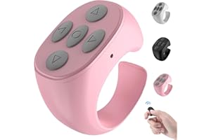 Fingertip Wireless Bluetooth Remote Control, fingertip Bluetooth Remote, Scrolling Rings Rechargeable Camera Remote,Remote Co