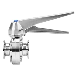 DERNORD 1.5 Inch Tri Clamp Butterfly Valve with