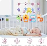 Aolso Baby Crib Mobile Music Lights Projector Remote Control Toy Pink view 6