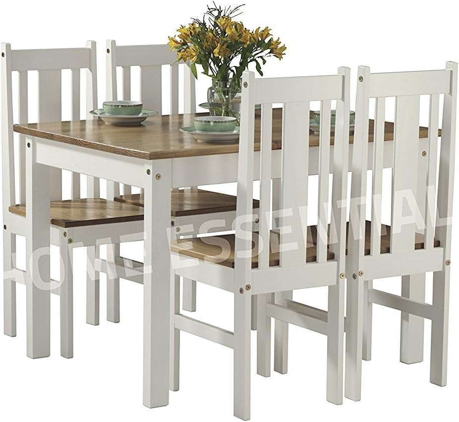 Ellingham Contrasting Oak and White Dining Set