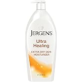 Jergens Ultra Healing Dry Skin Lotion, Hand and Body Moisturizer for Quick Absorption into Extra Dry Skin with Hydralucence Blend, Vitamins C, E and B5, White, 32oz
