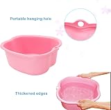 Anxicer Large Foot Bath Spa Bowl Plastic Pedicure Tub Pink Soak Toe Nails view 5