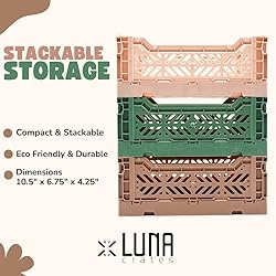 Collapsible Storage Box, Foldable Crate Organizer