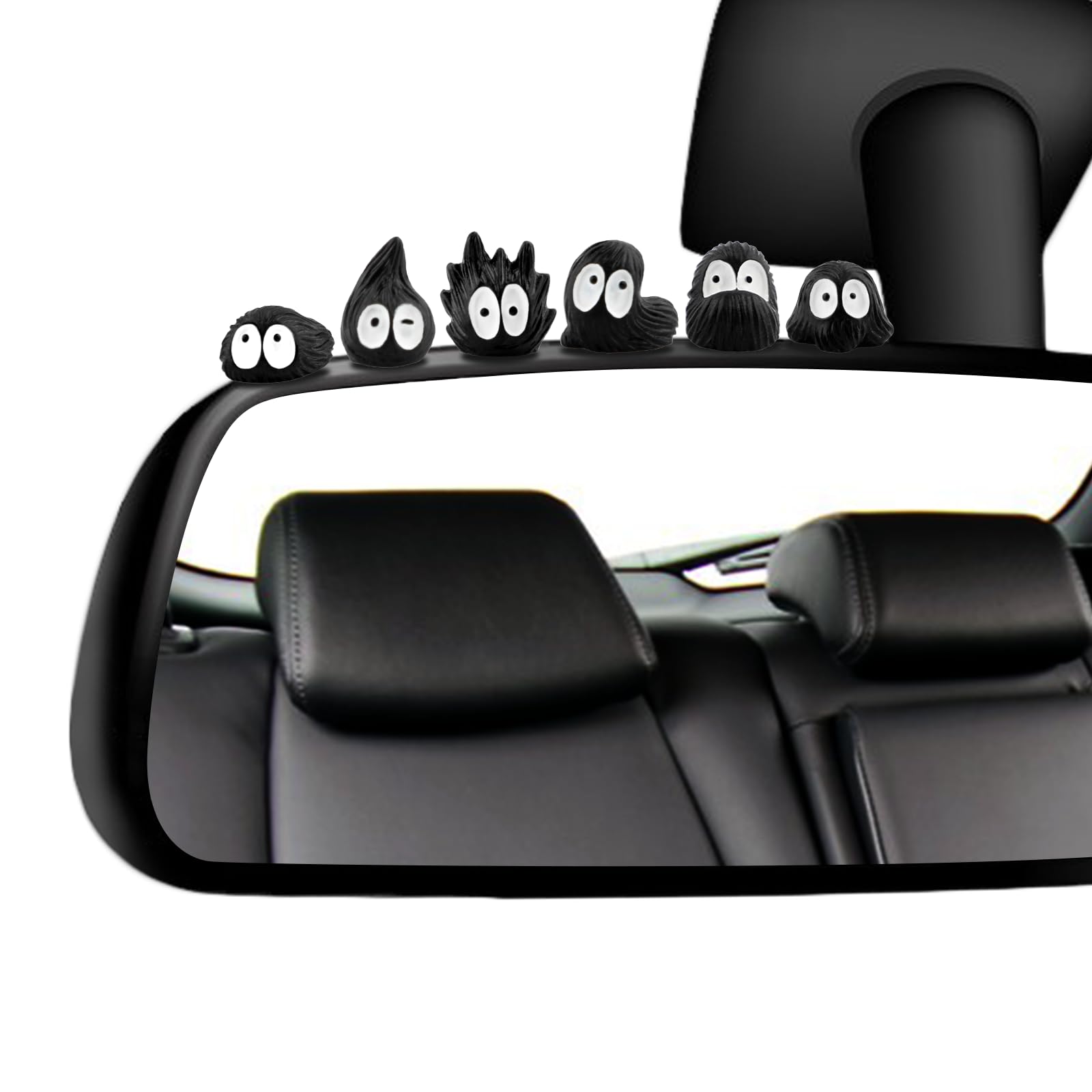 RAPUDA Cute Soot Sprites,35 Pcs Automotive Interior