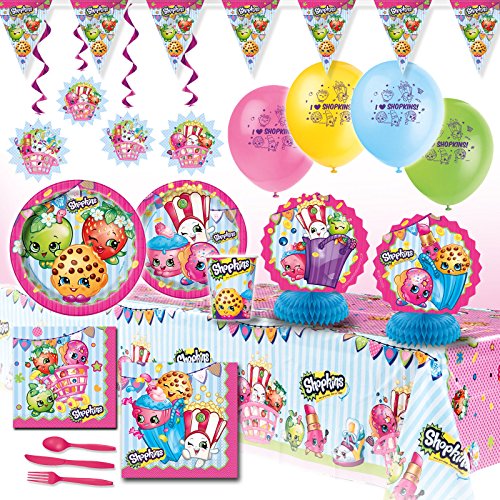 Deluxe Shopkins Girls Birthday Complete Party Pack Decoration Kit For 16