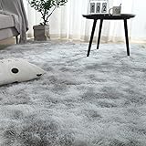 Berukon ラグ カーペット 洗える ラグマット 3色選べる 絨毯 防ダニ 滑り止め付 防ダニ 抗菌 防臭 120×160cm(約2畳) 秋冬 床暖房対応 ふわふわ 折り畳み 長方形 センターラグ グレー