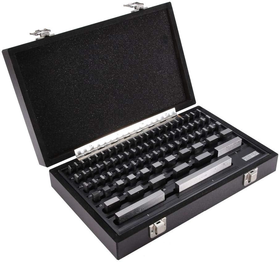 A sixx Steel Gage Block Set, 81PCS Testing Gage Block Gage Block Set