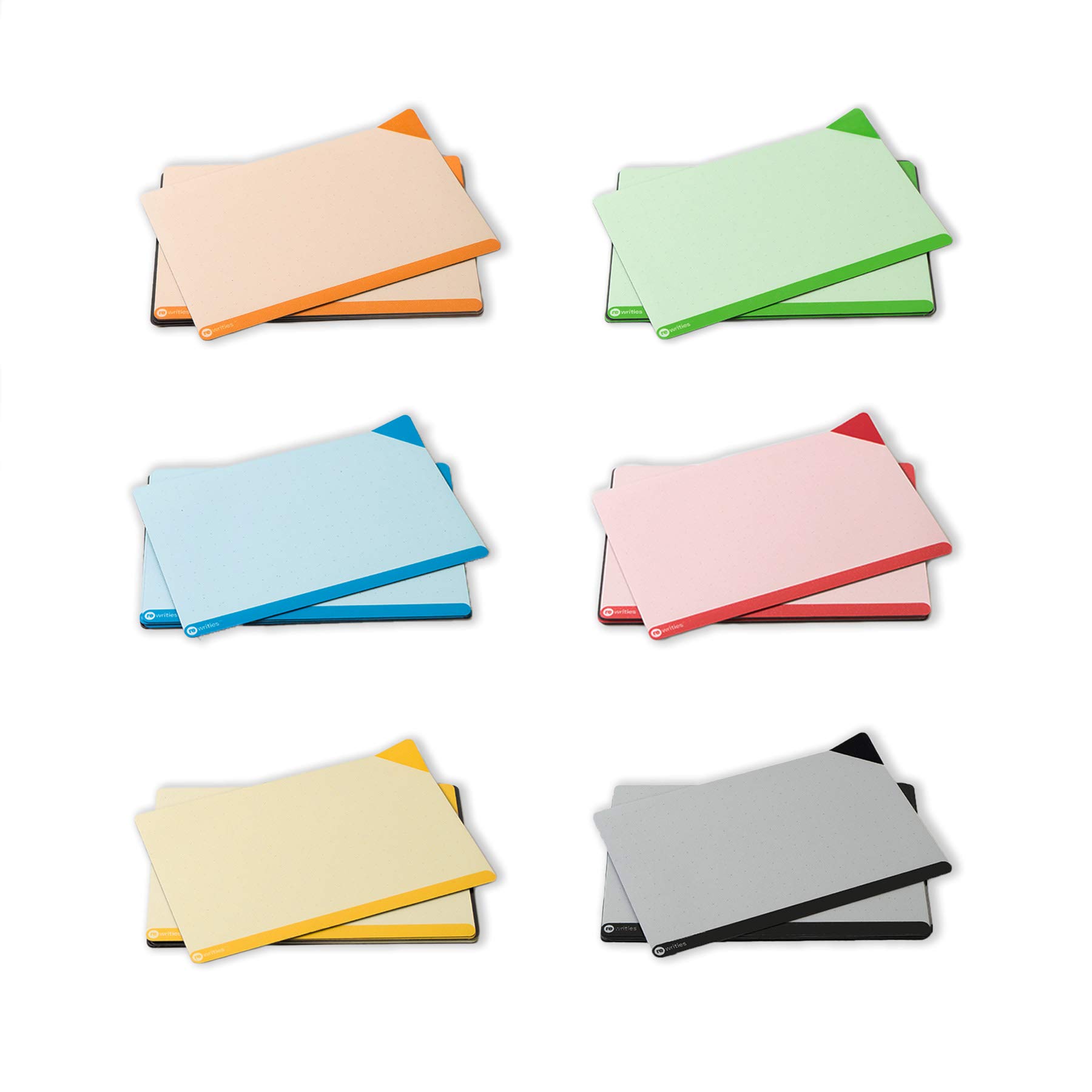 Rewrities Notes - 48 Dry Erase Magnetic Cards, Multi Colour Kit 10 x 15 cm - Reusable Notes for Tasks, Planning, Projects, Organization โ image 1