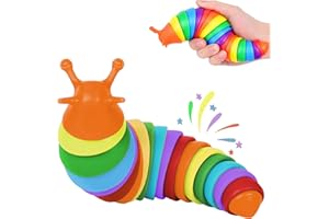 IFiwin Fidget Slug, Sensory Slug Fidget Toys for Autistic Kids & Adults, Autism Sensory Toys, Stress Toys, Toddler Toys, Stress Relief Party Favors Toy Birthday Gifts for Adults & Kids Ages 3+