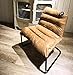 Zenree Comfortable Padded Collapsible Armless Lounge Chair Golden Micro Fiber Soft Cushion for Living Room Dorm Bedroom Patio