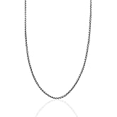 CRAFTD - Silver Wheat Link Chain - Durable Rhodium & 316L Stainless Steel - Waterproof, Heat & Sweat Resistant - Gifts for Men - Men's Jewelry