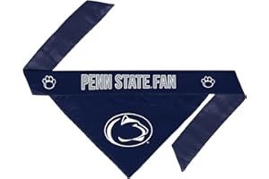 Little Earth Productions NCAA Dog Bandana - Brown, Black, White - Polyester - LARGE,Small - Machine Wash - All Ages