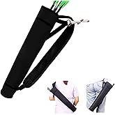 KURUGEILI Archery Quiver Back and Hip Quivers Adjustable Arrow Backpack Bag Holder Side Hip Arrows Bag for Compound Recurve Bow Practice Target Hunting