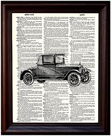 Amazon Com Fresh Prints Of Ct Dictionary Art Print Vintage Car Printed On Recycled Vintage Dictionary Paper 8 5 X11 Mixed Media Poster On Vintage Dictionary Page Posters Prints