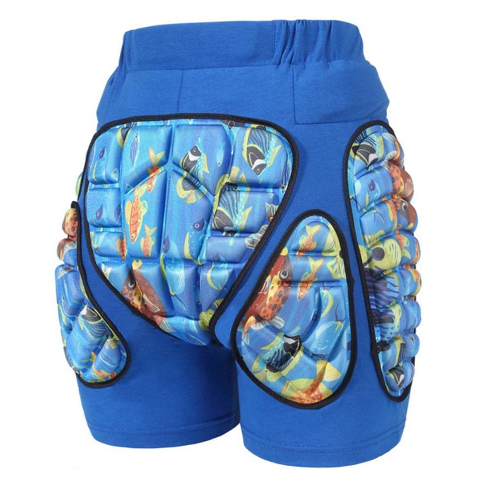 Children's hip shorts, 3D compression protective trousers, padded, comfortable, breathable, shockproof, wear-resistant, protective trousers, hip protectors for cycling, scooter, skating,