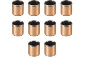 uxcell Sleeve Bearing 8mm Bore x 10mm OD x 10mm Length Plain Bearings Wrapped Oilless Bushings 10pcs