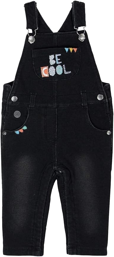 baby girl black dungarees