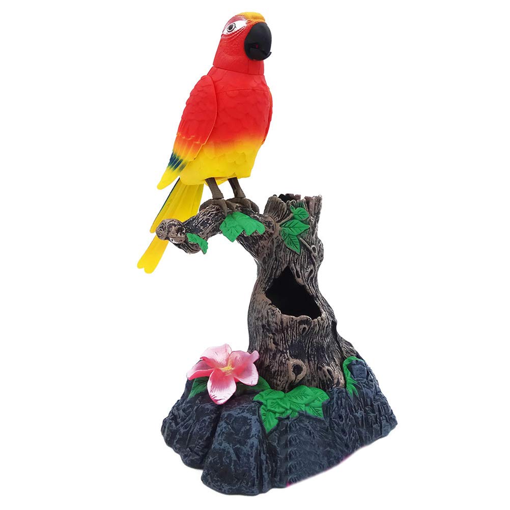 Doherty Electronic Talking Bird Toys Moving And Sound Record Speaking Parrot Talking Toys Children Gift Electronic Talking Bird