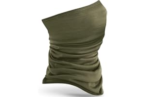 ASVP SHOP Merino Wool Neck Gaiter - 100% Merino Wool Mask, Breathable Quick-Dry Warmer for Skiing, Hiking and Outdoor Activities