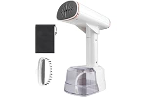 MOVATEK Steamer for Clothes, Foldable Portable Design, 400ml Large Capacity, Powerful 1500W Garment Steamer to Remove Wrinkle, for Home, Office and Travel, White