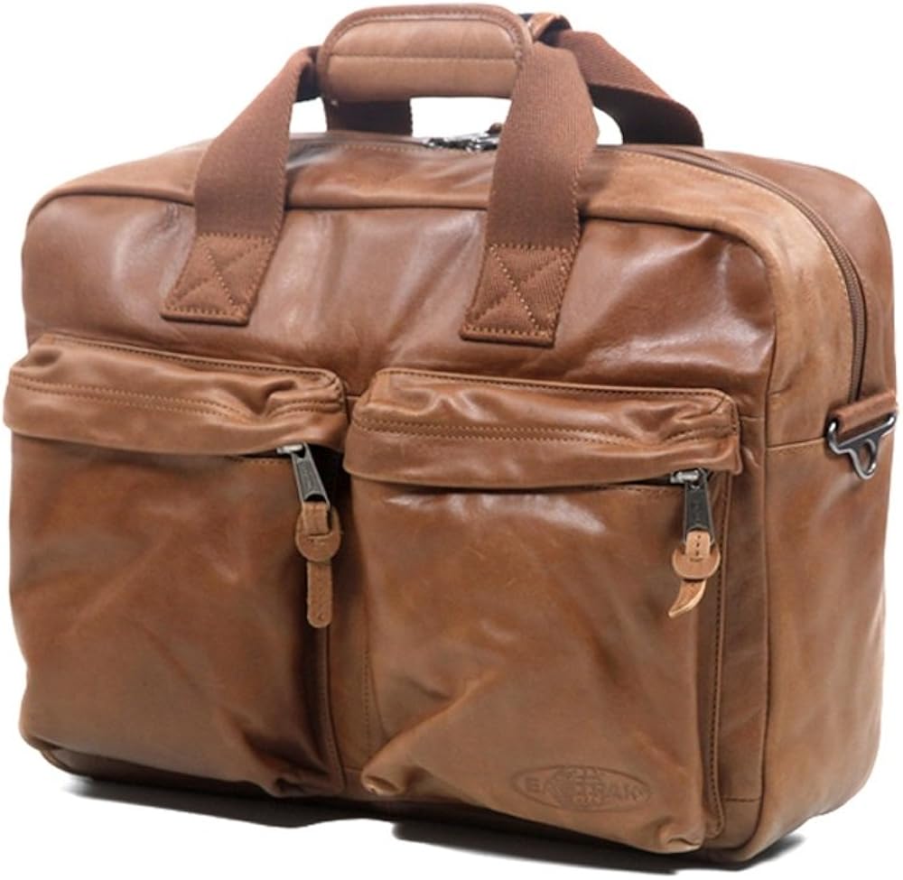Eastpak Tomec Shoulder Bag Russet Leather Amazon.co.uk Clothing