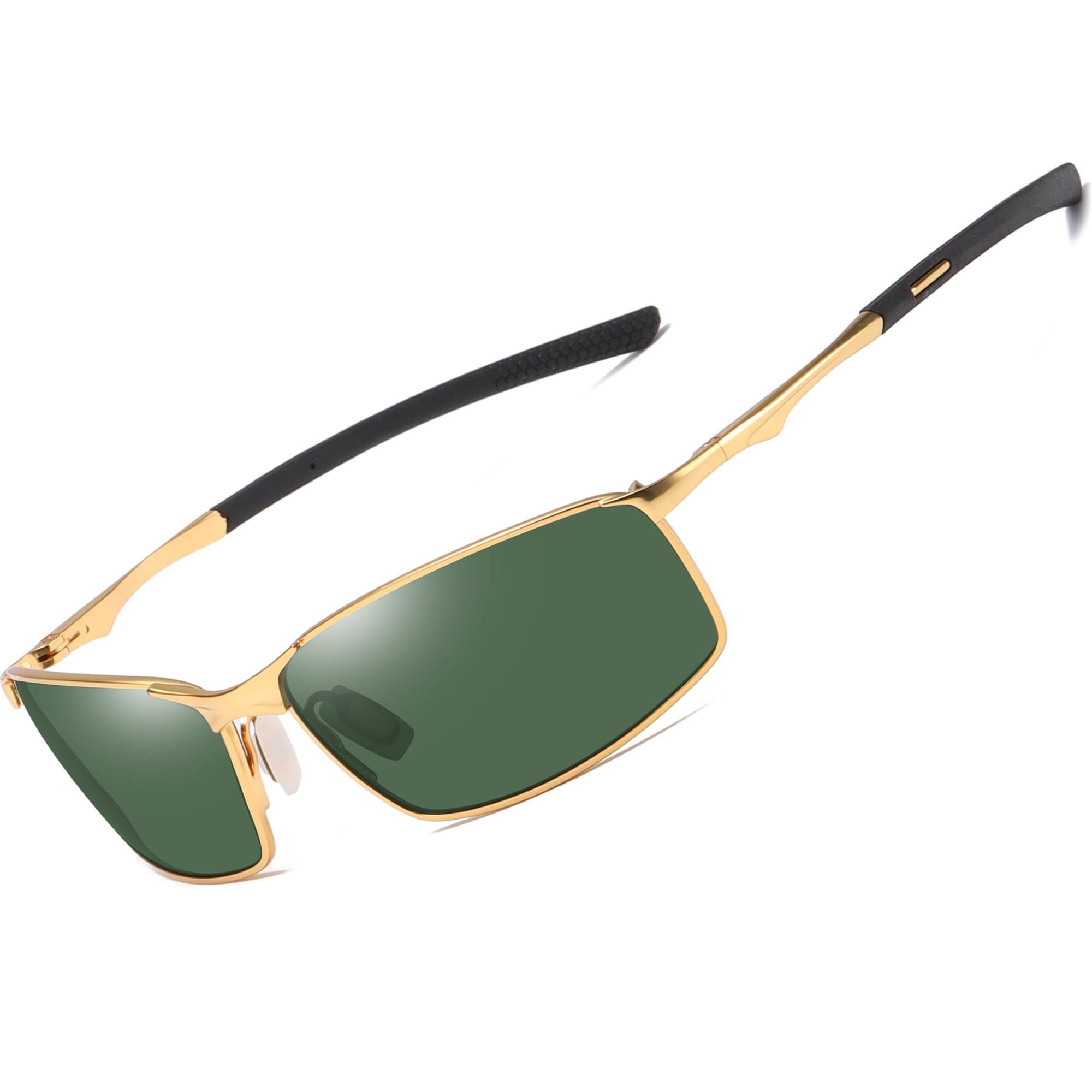 AORON Polarised Sunglasses Men's Outdoor Sports Protection Glasses UV Protection Driving Glasses, golden, One Size