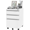 FLEXISPOT 3 Drawer Mobile File Cabinet for Home Office Under Desk Storage, Filing Cabinet with Lock Keys, File Organizer Cabi