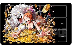 YMILOHOGI Playmat Trading Card Game OPCG Mat CCG MTG Playmat TCG Card Game Table Mat Mouse Pad 600X350mm + Free Bag (H006) (Nami 109)