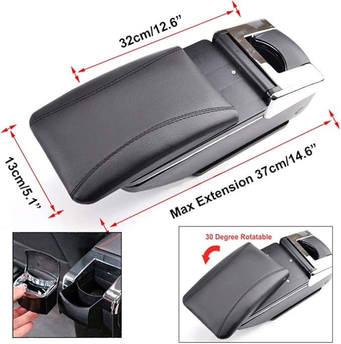 For Suzuki Jimny 2015 2018 Car Center Console Armrest Storage Box Accessories With Cup Holder And Removable Ashtra Black With Red Line Car Parts Interior Fittings Umoonproductions Com