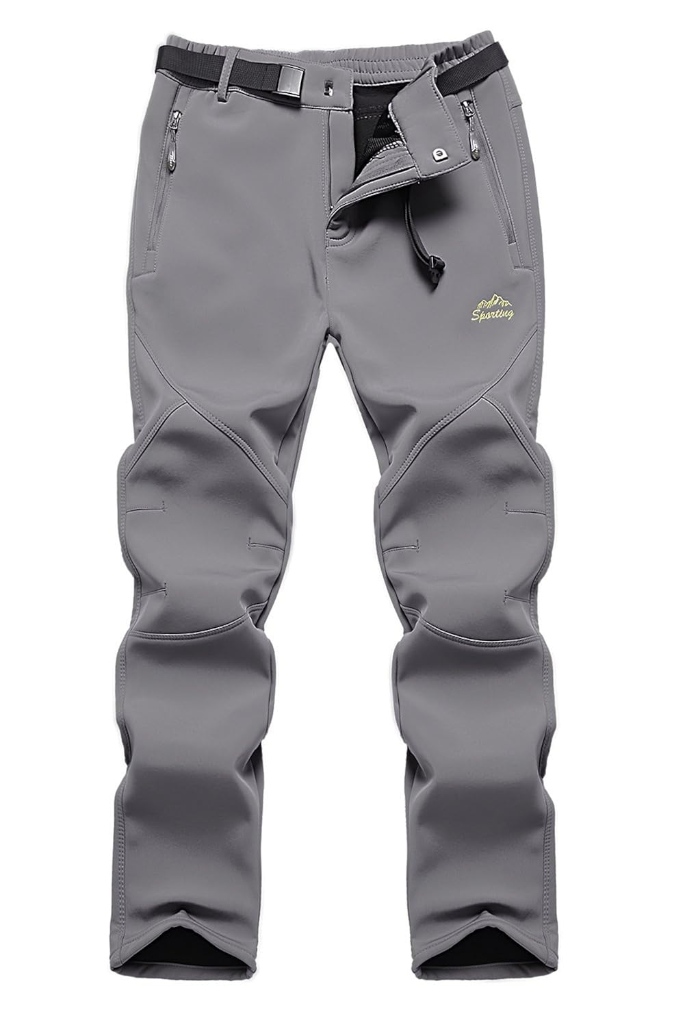 Anlamb Mens Outdoor Winter Water Repellent Fleece Snow Hiking Pants ANUS1618M Pants Sports