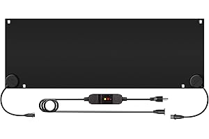 Walensee Snow Melting Mats for Walkways, 20" x 60" Graphene Heated Outdoor Mats with Plug, No-Slip Rubber Snow Heating Mats, 3 in/h Speed, Ice Melts Pads for Winter Backyards, Sidewalks Snow Removal