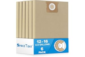SPACETENT 6 Pack DXVA19-4102 Replacement for DeWalt Shop Vac Bags 12-16 Gallon, High Efficiency Dust Filter Bags