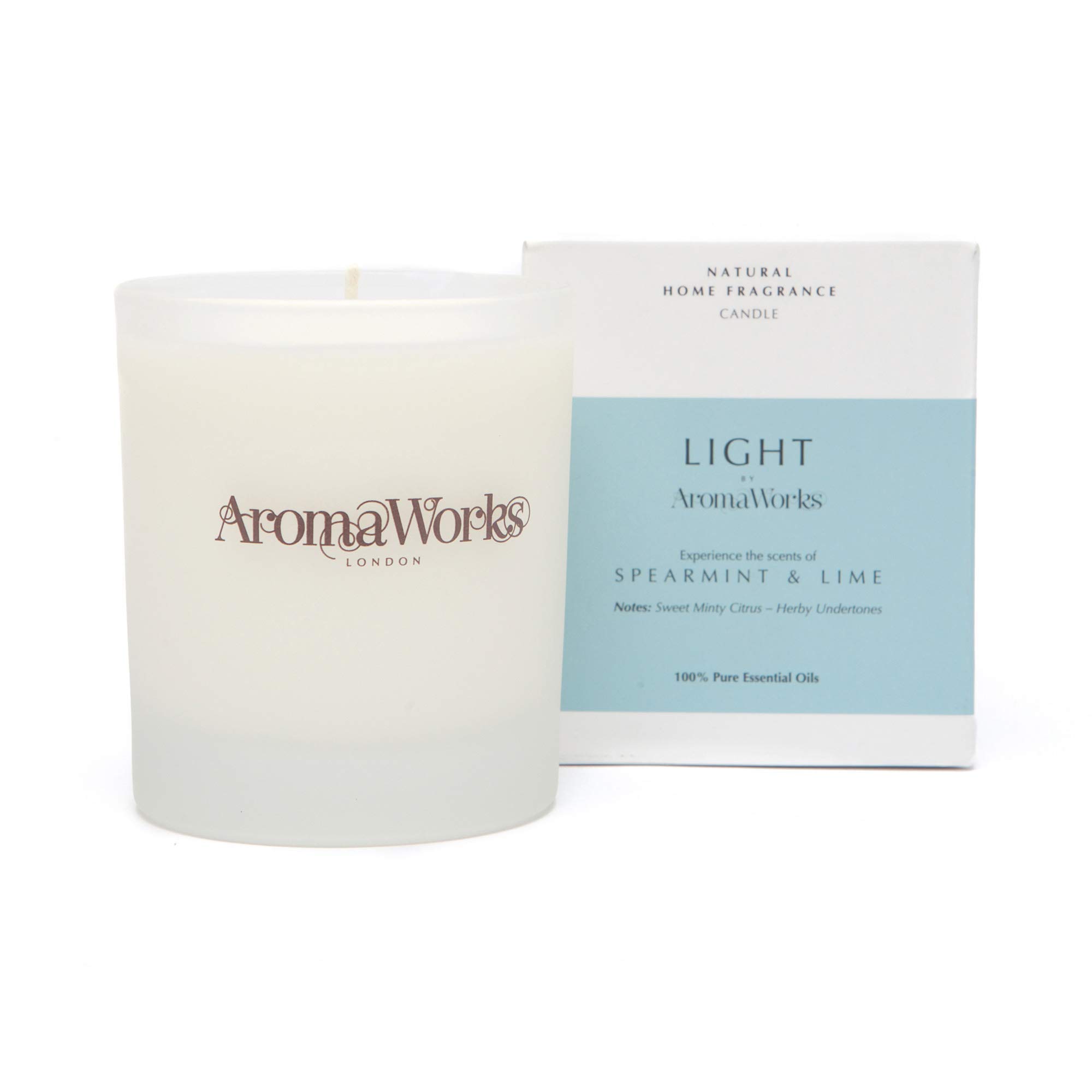 Aromaworks Light 30cl Candle, Spearmint & Lime