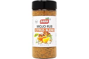 Badia Mojo Rub Citrus Blend 5 oz – Zesty Garlic & Citrus Marinade Seasoning – Bold Latin Inspired Dry Rub with Orange, Lemon & Lime