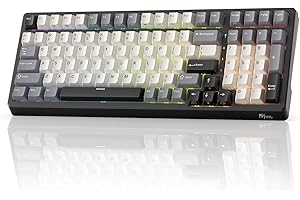 RK ROYAL KLUDGE F99 Wireless Mechanical Keyboard with Number Pad, Tri-Mode Hot Swappable 95%100 Keys Gaming Keyboard BT/2.4G/