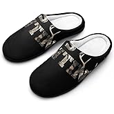 He's Hunting Men's Cotton Slipper House Warm Shoes Adult Slip On Soft Memory Foam for Indoor Outdoor