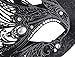 Coxeer Womens Masquerade Mask Swan Black Halloween Mask Metal Filigree Mask