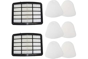 VacuumPal Foam & Hepa Replacement Filter Kit for Shark Navigator Lift-Away NV350, NV351, NV352, NV355, NV356E, NV357, NV360, 