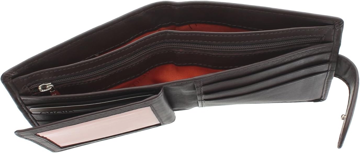Mala Leather Origin Collection Leather Bi-Fold Wallet with RFID Protection 186_5 Brown - Image 5