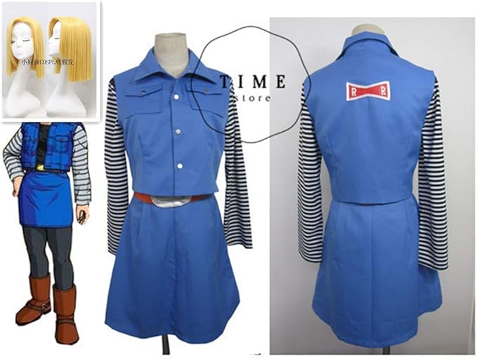 Amazon コスプレ衣装 ドラゴンボール 人造人間18号 ラズリ ウィッグ追加可風 コスプレ 仮装 通販