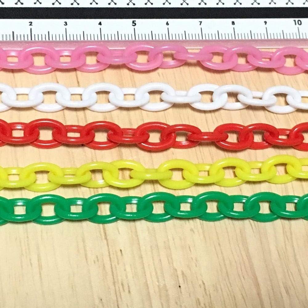 Amazon Nico Style 知育玩具 国産 プラスチックチェーン ５色セット おままごと 食べ物 キッチン 保育園 児童館 デコパーツ アクセサリーパーツ プラチェーン おもちゃ ５色 1セット セット おもちゃ