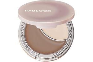 FABLOOX Moon Glow Contour & Glow Palette, Lightweight Cream Contour and Highlighting Makeup Kit, Blendable & Buildable Color, Travel Friendly, Vegan, Cruelty Free, Step-by-Step Instructions Included